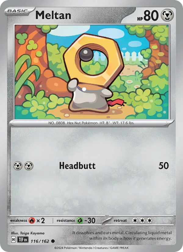 Meltan 116 Temporal Forces (SV5) Pokemon Card