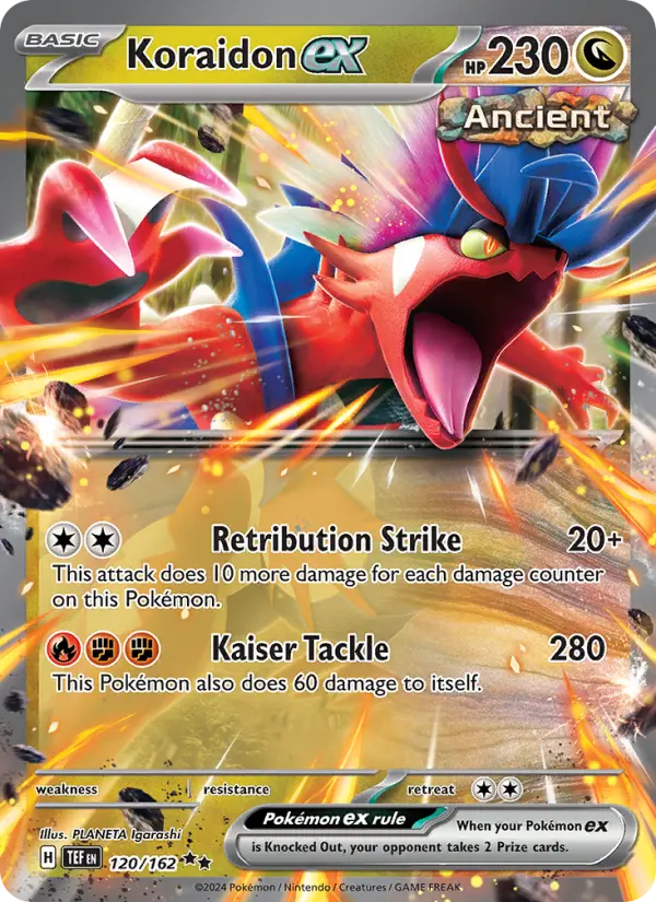 Koraidon ex 120 Temporal Forces (SV5) Pokemon Card