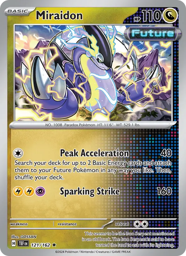 Miraidon 121 Temporal Forces (SV5) Pokemon Card