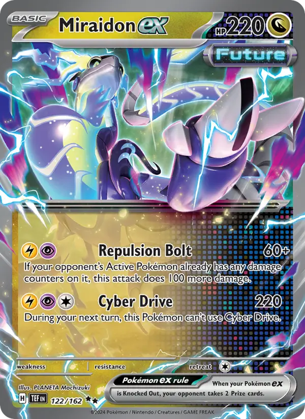 Miraidon ex 122 Temporal Forces (SV5) Pokemon Card