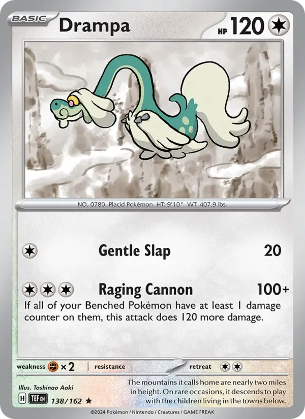 Drampa 138 Temporal Forces (SV5) Pokemon Card