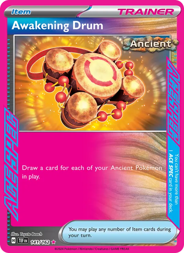 Awakening Drum 141 Temporal Forces (SV5) Pokemon Card