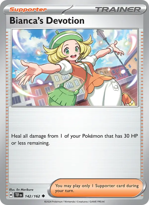 Bianca's Devotion 142 Temporal Forces (SV5) Pokemon Card