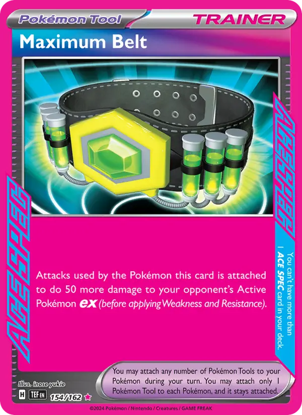 Maximum Belt 154 Temporal Forces (SV5) Pokemon Card