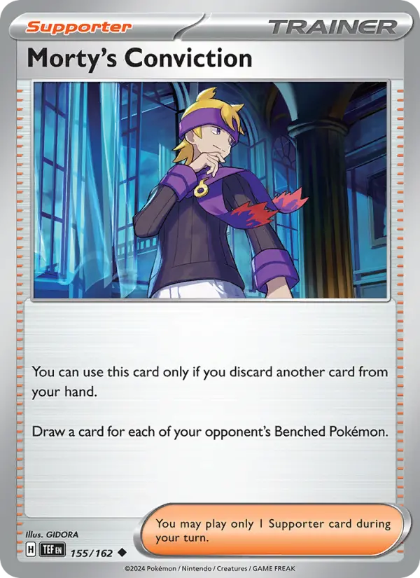 Morty's Conviction 155 Temporal Forces (SV5) Pokemon Card