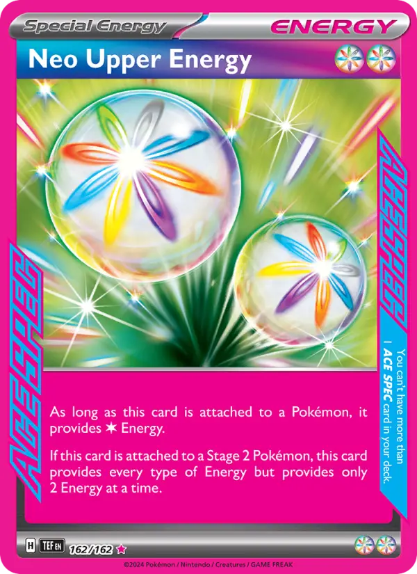 Neo Upper Energy 162 Temporal Forces (SV5) Pokemon Card