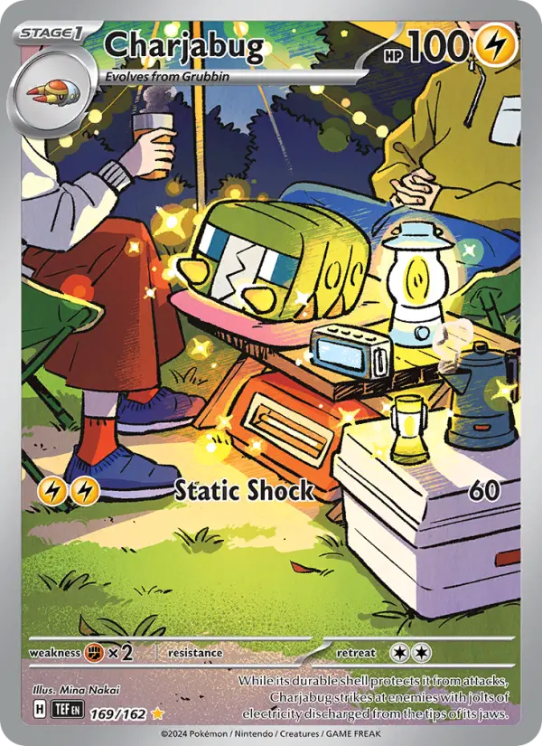 Charjabug 169 Temporal Forces (SV5) Pokemon Card