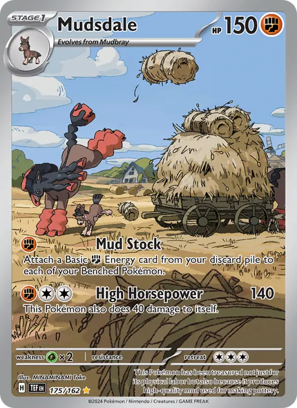 Mudsdale 175 Temporal Forces (SV5) Pokemon Card