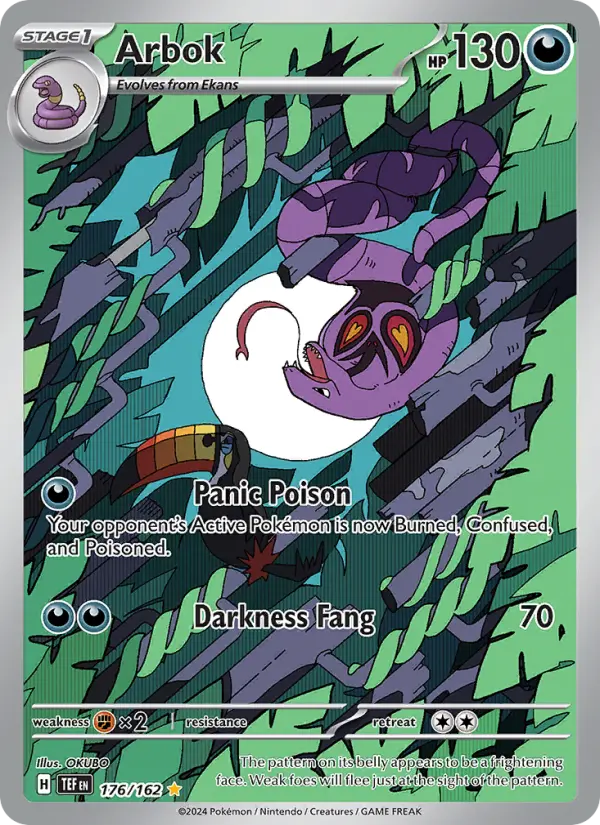 Arbok 176 Temporal Forces (SV5) Pokemon Card