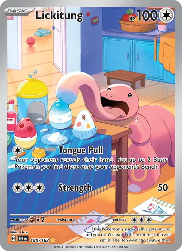 Lickitung 180 Temporal Forces (SV5) Pokemon Card