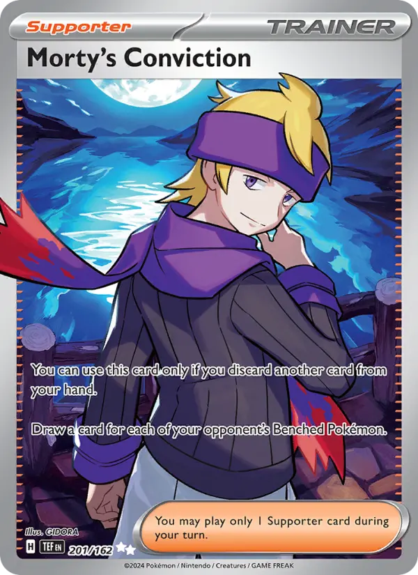 Morty's Conviction 201 Temporal Forces (SV5) Pokemon Card