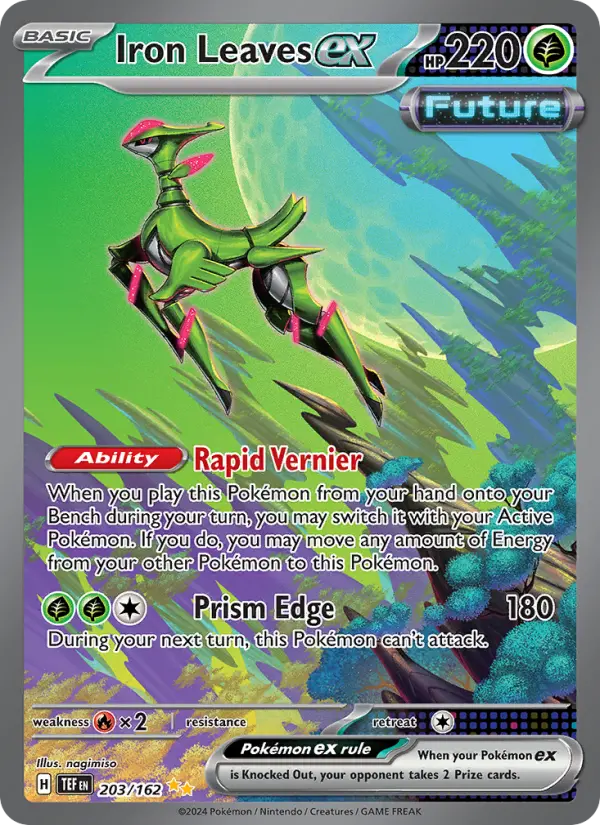 Iron Leaves ex 203 Temporal Forces (SV5) Pokemon Card