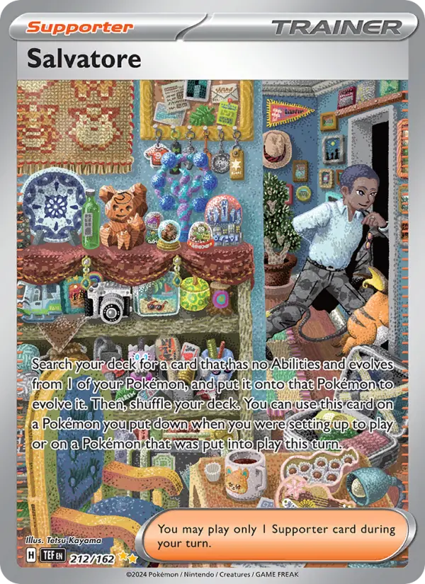 Salvatore 212 Temporal Forces (SV5) Pokemon Card