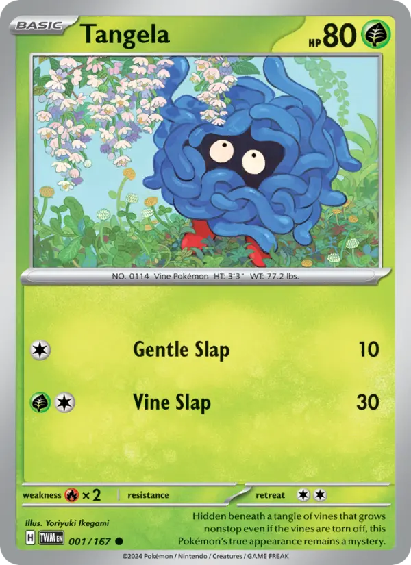 Tangela 001 Twilight Masquerade (SV6) Pokemon Card