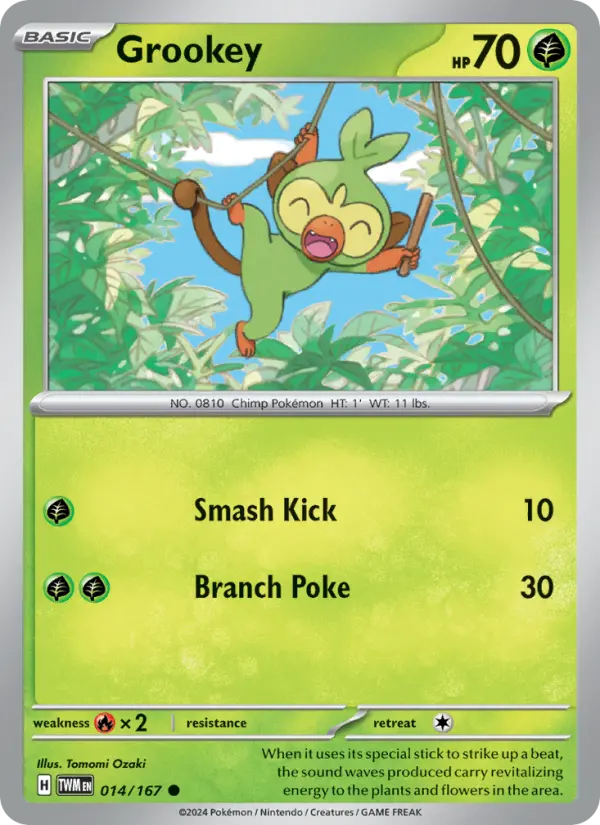 Grookey 014 Twilight Masquerade (SV6) Pokemon Card