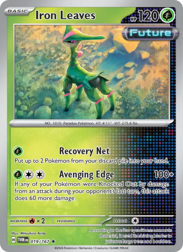 Iron Leaves 019 Twilight Masquerade (SV6) Pokemon Card