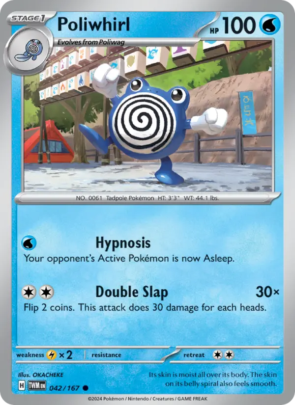 Poliwhirl 042 Twilight Masquerade (SV6) Pokemon Card