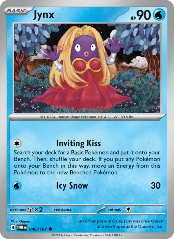 Jynx 046 Twilight Masquerade (SV6) Pokemon Card