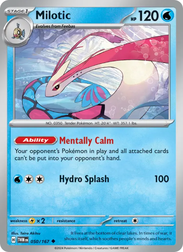 Milotic 050 Twilight Masquerade (SV6) Pokemon Card