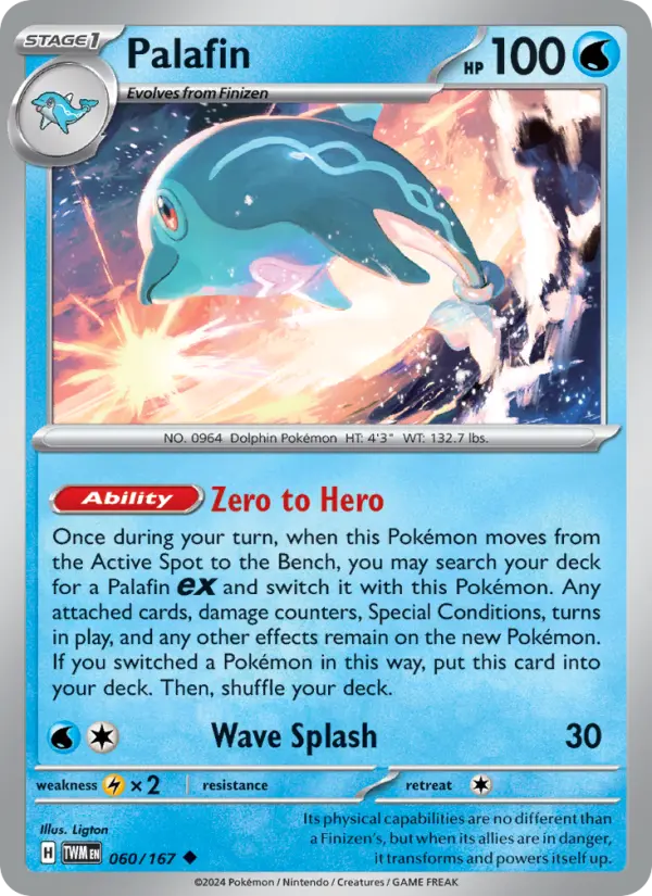 Palafin 060 Twilight Masquerade (SV6) Pokemon Card
