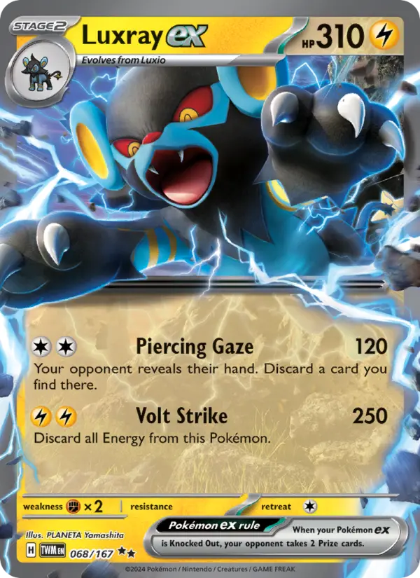 Luxray ex 068 Twilight Masquerade (SV6) Pokemon Card