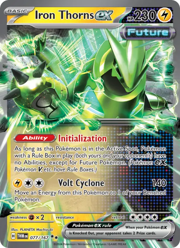Iron Thorns ex 077 Twilight Masquerade (SV6) Pokemon Card