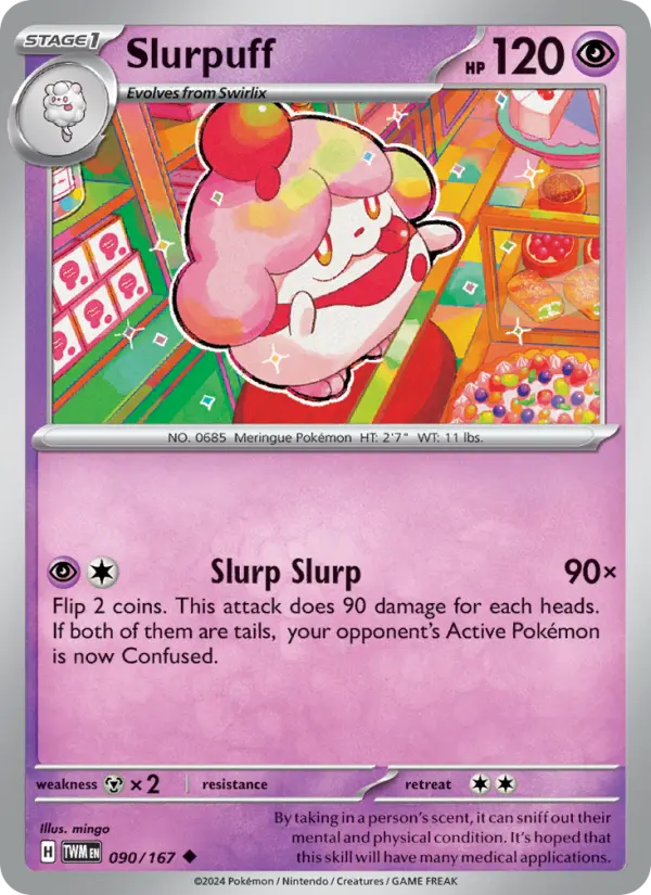 Slurpuff 090 Twilight Masquerade (SV6) Pokemon Card