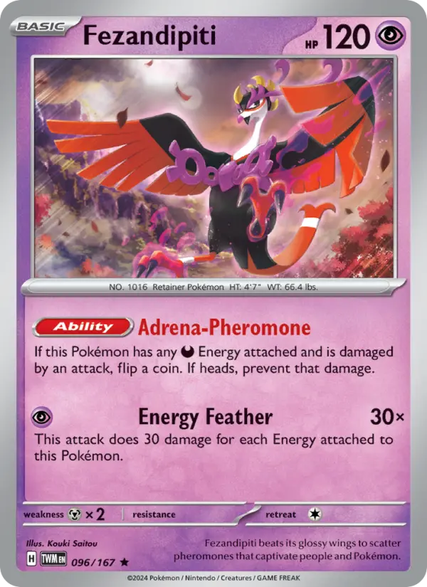 Fezandipiti 096 Twilight Masquerade (SV6) Pokemon Card