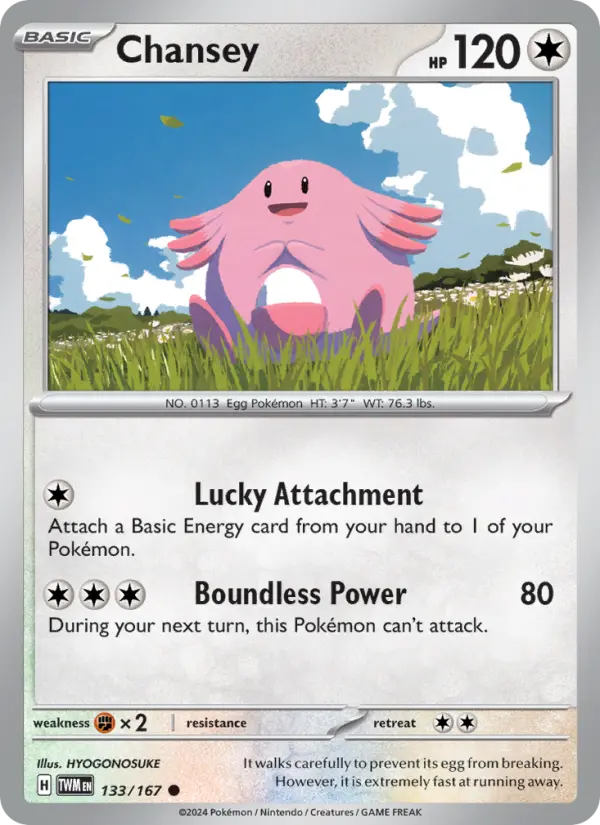 Chansey 133 Twilight Masquerade (SV6) Pokemon Card