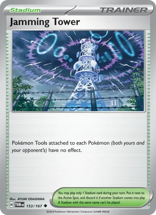 Jamming Tower 153 Twilight Masquerade (SV6) Pokemon Card