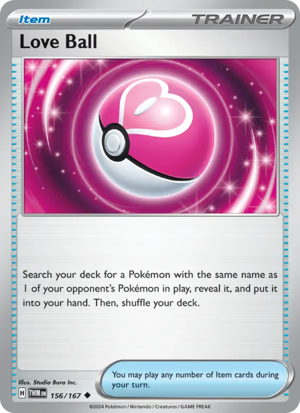 Love Ball 156 Twilight Masquerade (SV6) Pokemon Card