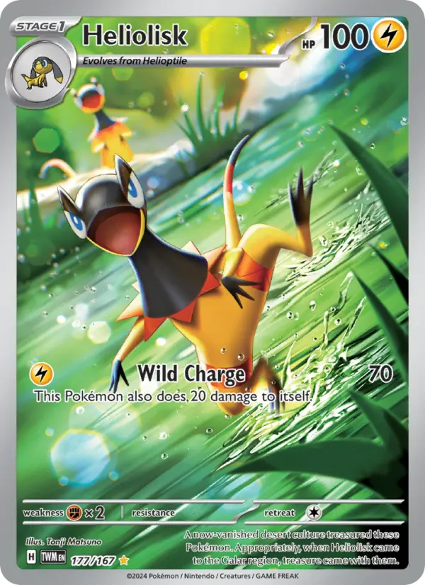 Heliolisk 177 Twilight Masquerade (SV6) Pokemon Card
