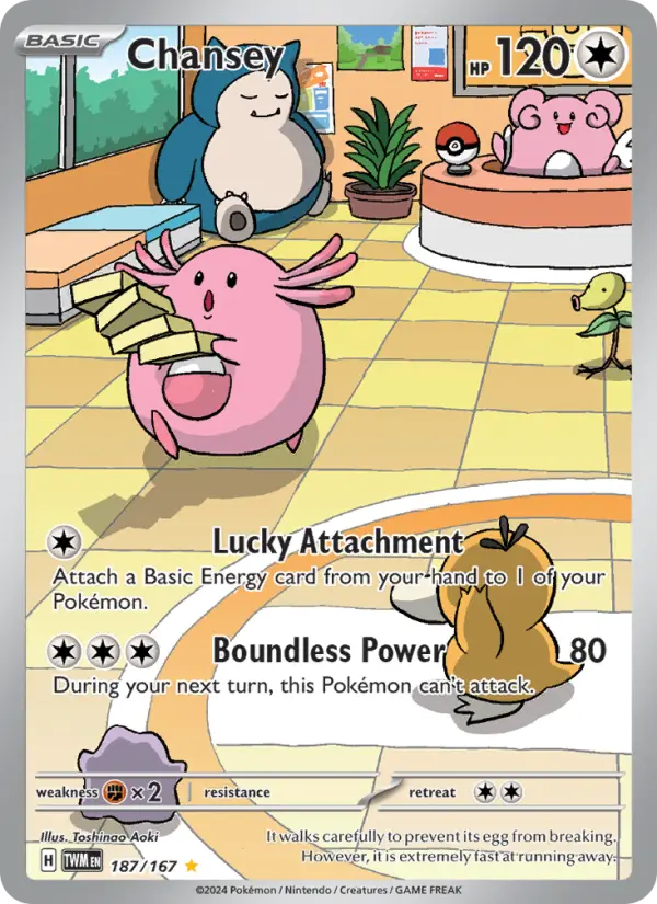 Chansey 187 Twilight Masquerade (SV6) Pokemon Card