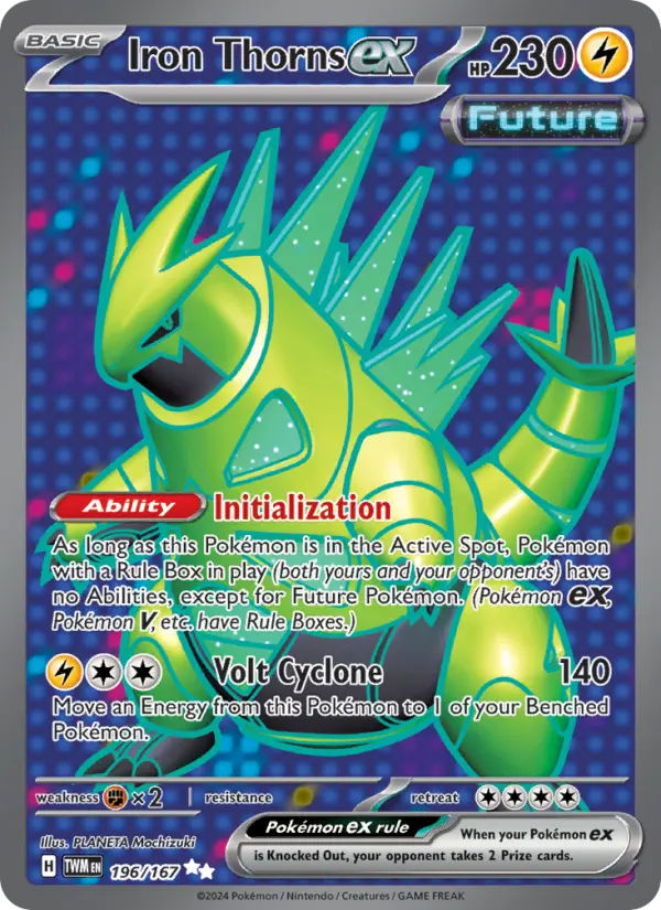 Iron Thorns ex 196 Twilight Masquerade (SV6) Pokemon Card