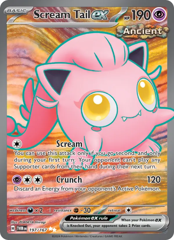 Scream Tail ex 197 Twilight Masquerade (SV6) Pokemon Card