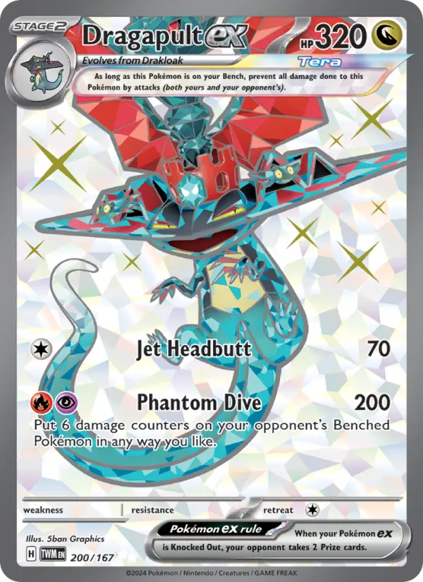 Dragapult ex 200 Twilight Masquerade (SV6) Pokemon Card