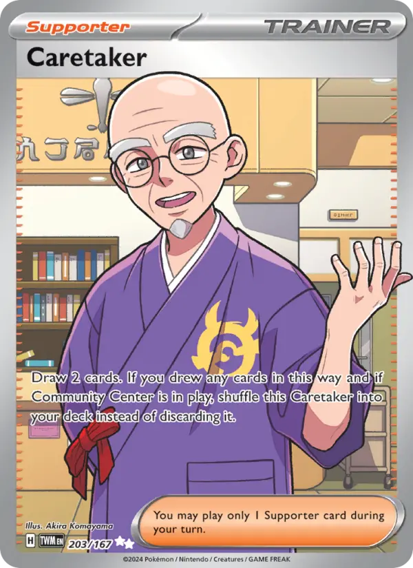Caretaker 203 Twilight Masquerade (SV6) Pokemon Card