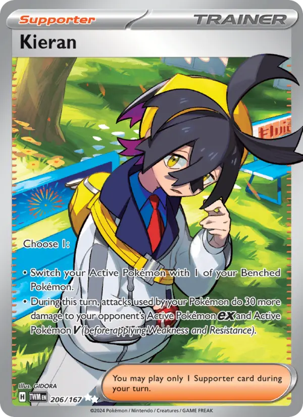 Kieran 206 Twilight Masquerade (SV6) Pokemon Card