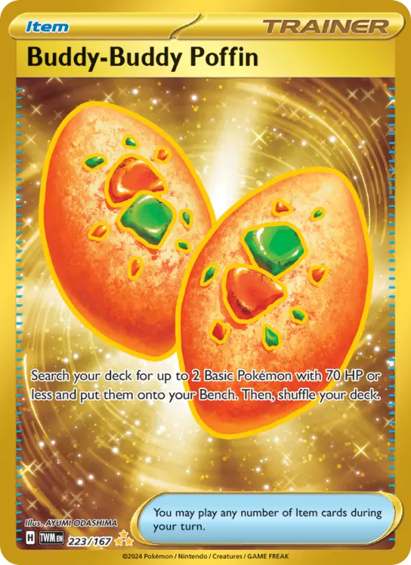 Buddy-Buddy Poffin 223 Twilight Masquerade (SV6) Pokemon Card
