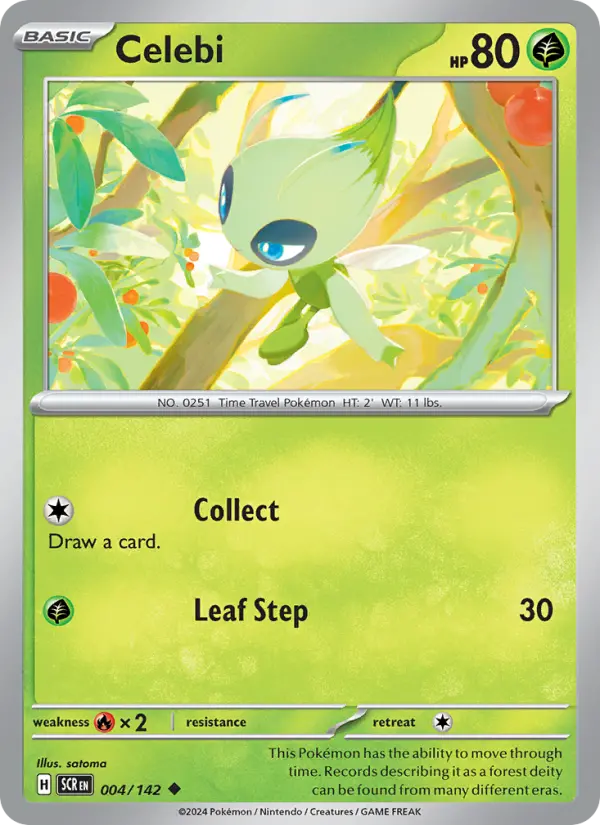 Celebi 004 Stellar Crown (SV7) Pokemon Card