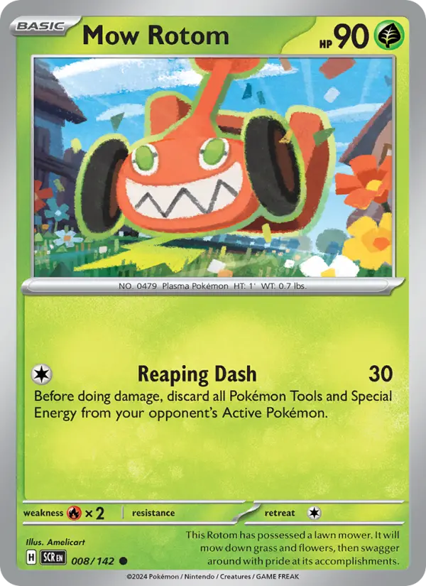 Mow Rotom 008 Stellar Crown (SV7) Pokemon Card