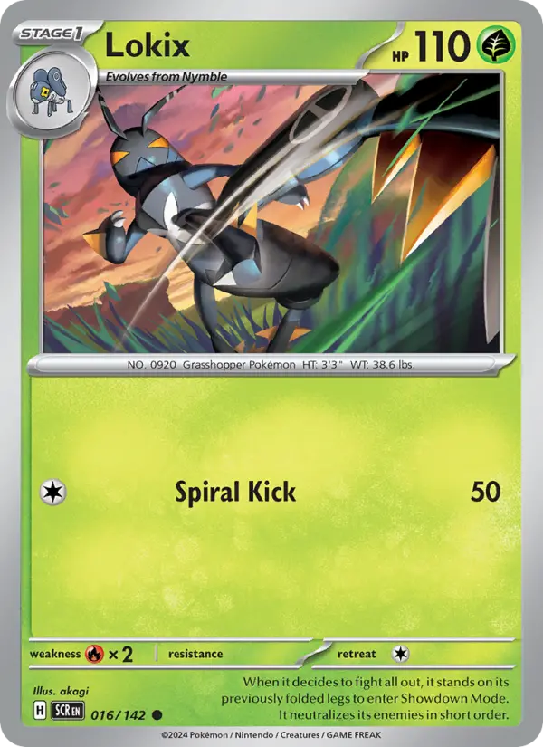 Lokix 016 Stellar Crown (SV7) Pokemon Card