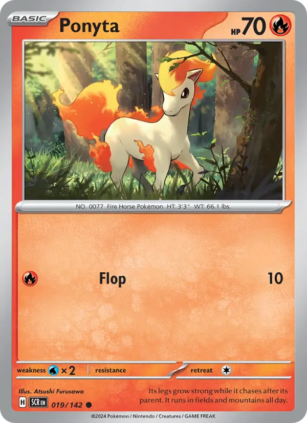 Ponyta 019 Stellar Crown (SV7) Pokemon Card