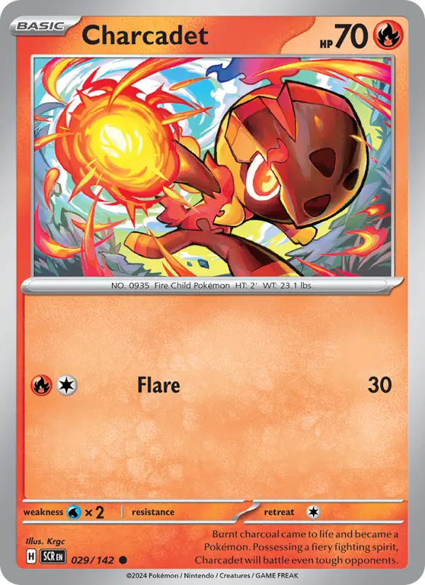 Charcadet 029 Stellar Crown (SV7) Pokemon Card