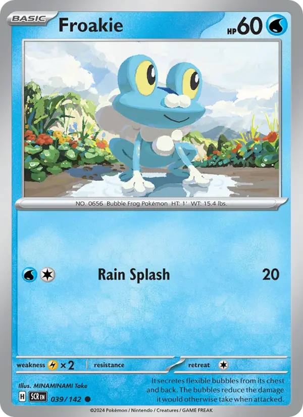 Froakie 039 Stellar Crown (SV7) Pokemon Card
