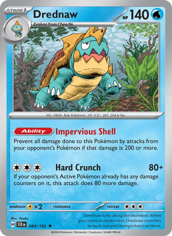 Drednaw 044 Stellar Crown (SV7) Pokemon Card