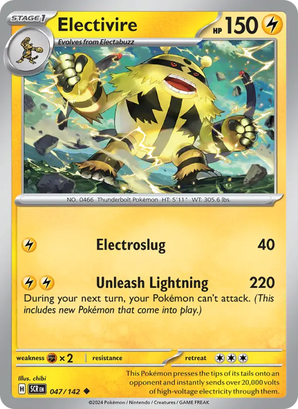Electivire 047 Stellar Crown (SV7) Pokemon Card