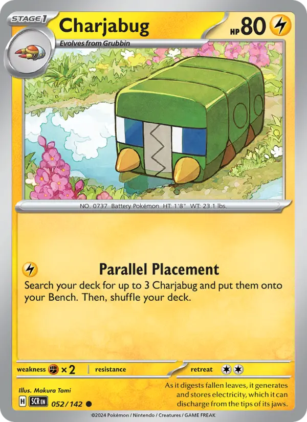 Charjabug 052 Stellar Crown (SV7) Pokemon Card