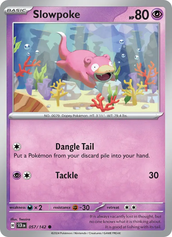 Slowpoke 057 Stellar Crown (SV7) Pokemon Card