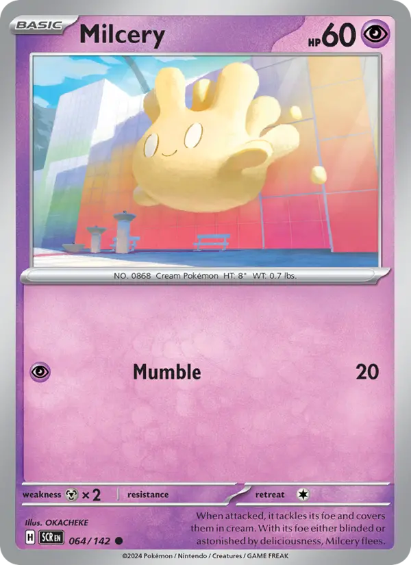 Milcery 064 Stellar Crown (SV7) Pokemon Card